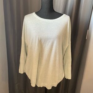 222. Pure Collection Superfine Cashmere Sweater, Size 18, small holes